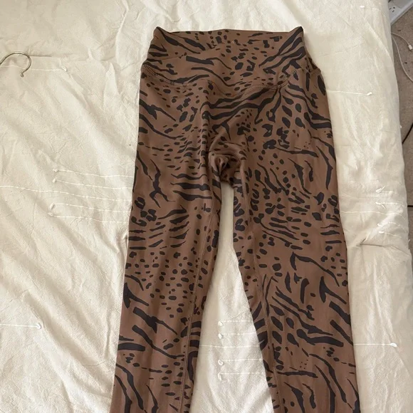 PARAGON Brown and Black Patterned Leggings - Picture 1 of 5